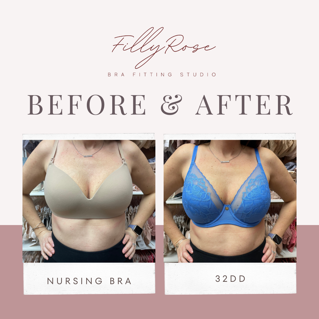 Bras After Breastfeeding: Before and After Nursing Bra Makeover – Filly Rose