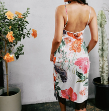 Load image into Gallery viewer, Floral Satin Midi Slip
