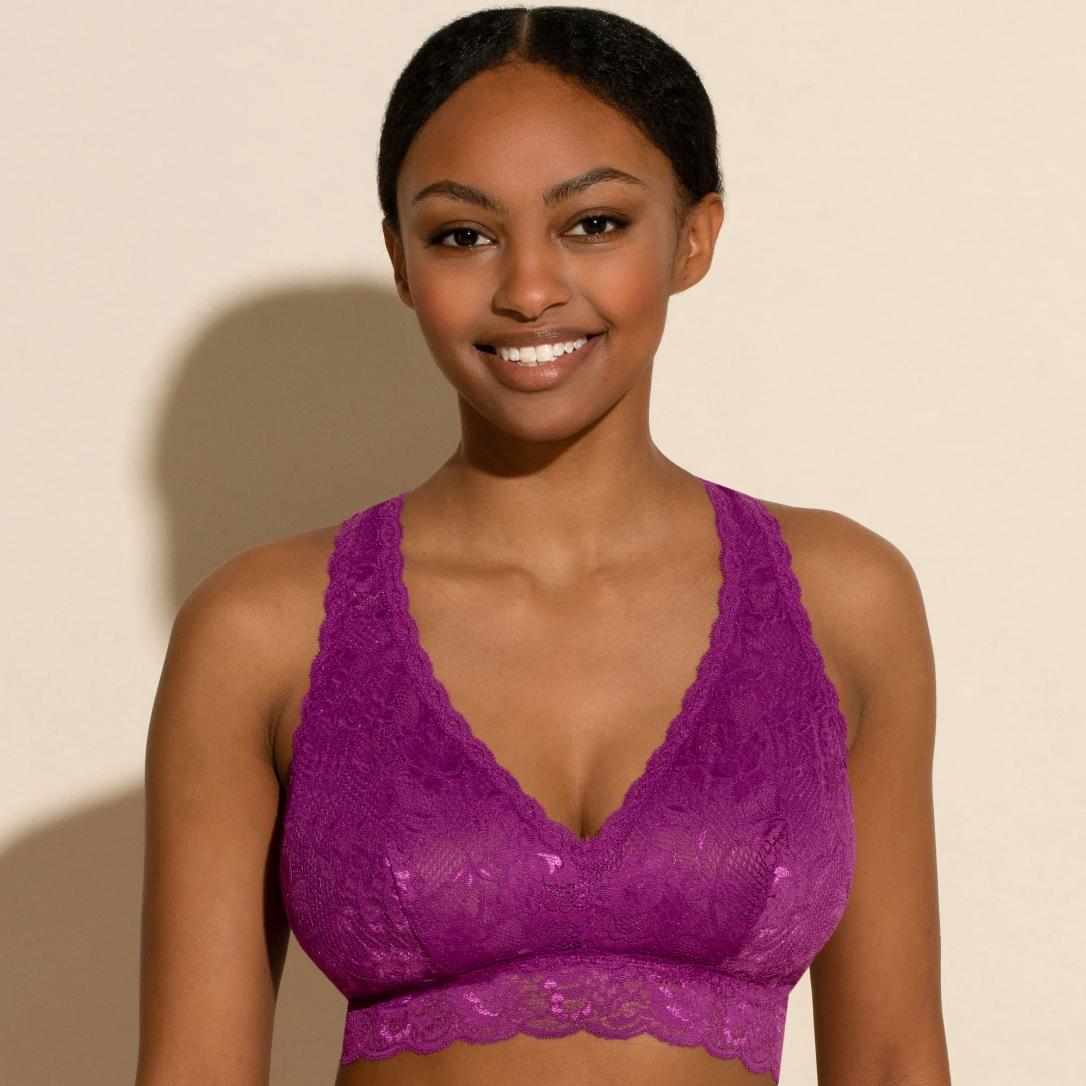 Cosabella Never Say Never Curvy Racie Racerback Bralette - Swiss Beet –  Filly Rose