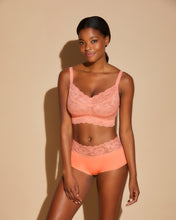 Load image into Gallery viewer, Never Say Never Curvy Sweetie Bralette Coral Breeze
