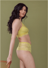 Load image into Gallery viewer, Rib and Lace Lemonade High Waist Thong
