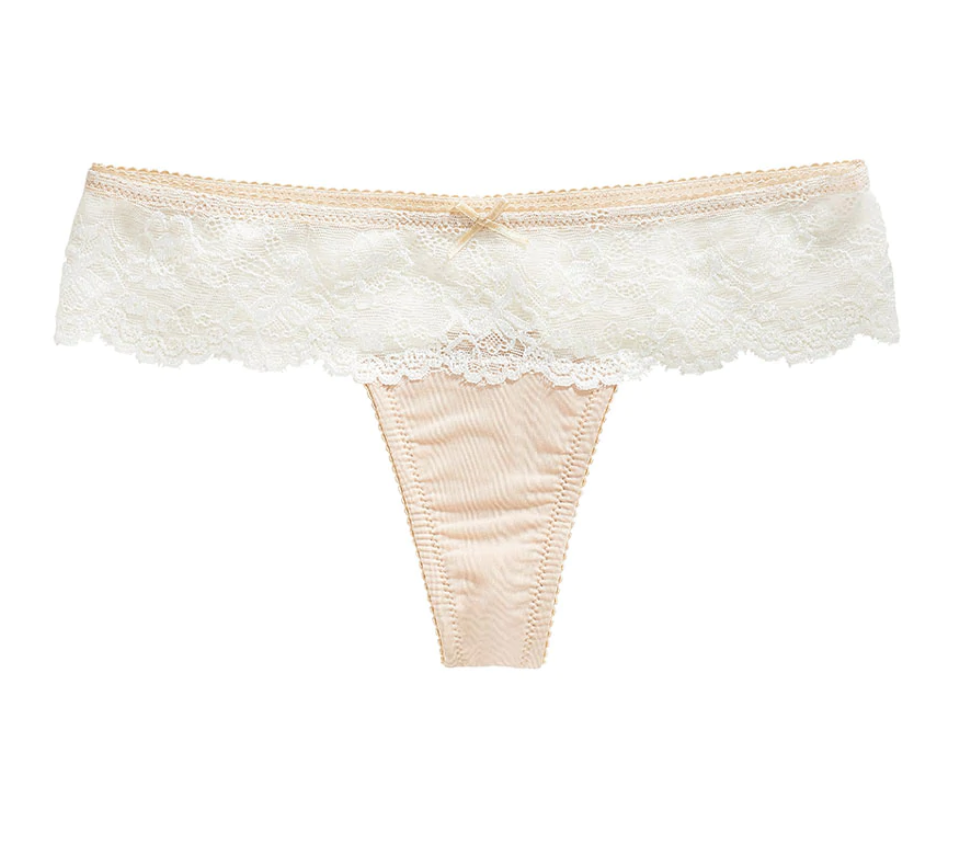 Yvonne Smooth Lace Thong – Filly Rose