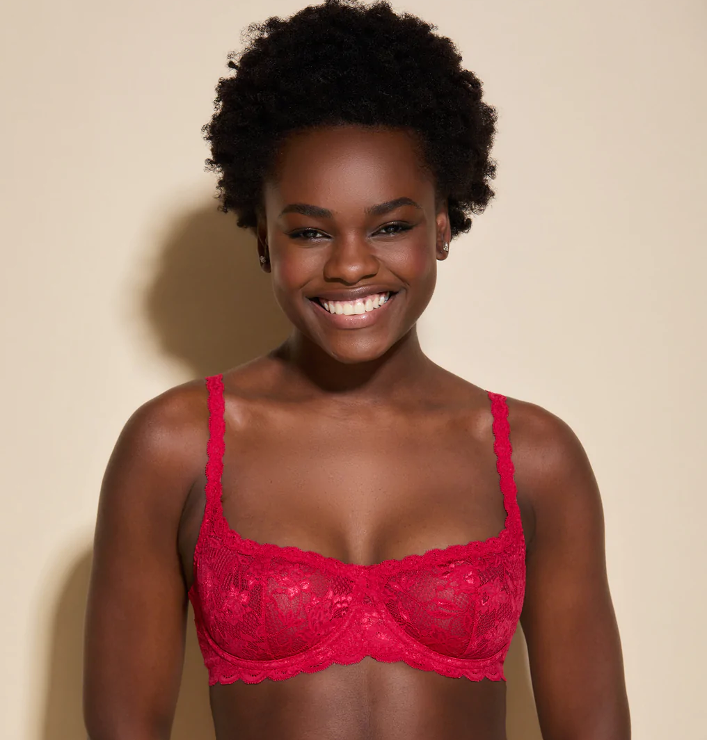 Never Say Never Balconette Bra - Mystic Red