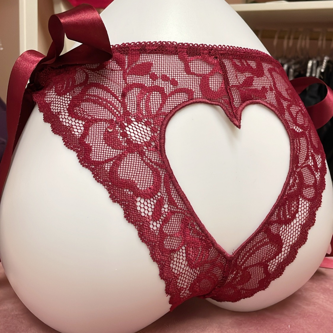 Two-piece Heart Cut-Out Set with Side Ties